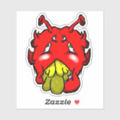 ジットリップ（幻覚体験）のようなピーエイリアンDazs黄色い歯ステッカー シール (シート)