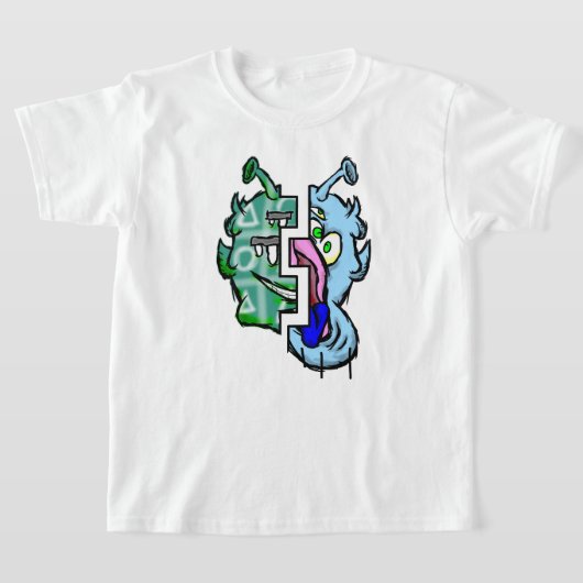ジットリップ(幻覚体験)のようなピーエイリアンDazs 2-顔Xo/Ice k Tシャツ (レイダウン)