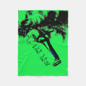 ジッパーだ！- Zipline Rider フリースブランケット (正面)