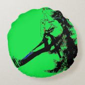 ジッパーだ！- Zipline Rider ラウンドクッション (裏面)