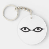 ジッパーの目 キーホルダー (正面)