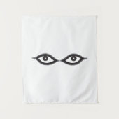 ジッパーの目 タペストリー (正面)