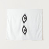 ジッパーの目 タペストリー (正面(横))