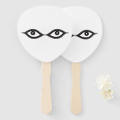 ジッパーの目 ハンドファン (正面&裏面)