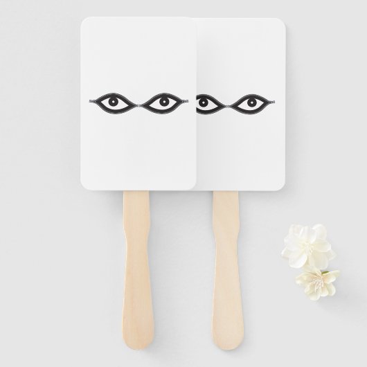 ジッパーの目 ハンドファン (正面&裏面)