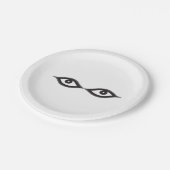 ジッパーの目 ペーパープレート (アングル)