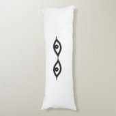 ジッパーの目 ボディピロー (正面縦)