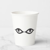 ジッパーの目 紙コップ (正面)