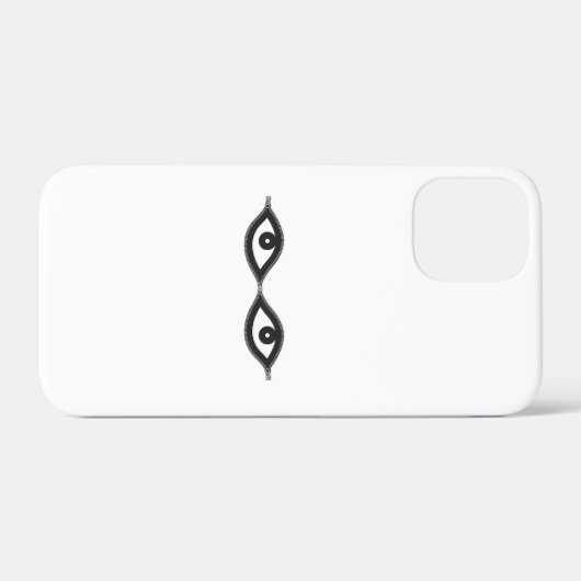 ジッパーの目 Case-Mate iPhoneケース (裏面 (横))