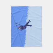 ジッパーは私の事である – Zipline Rider フリースブランケット (正面)