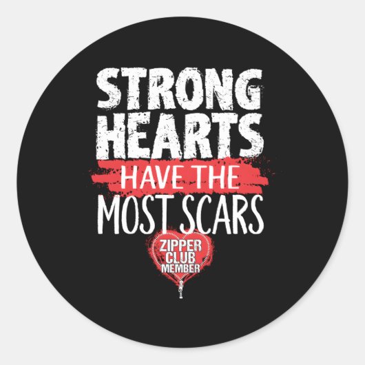 ジッパークラブのメンバーが手術の生存者をオープン ラウンドシール (正面)