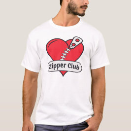 ジッパークラブオープンハート手術遺族おもしろい Tシャツ