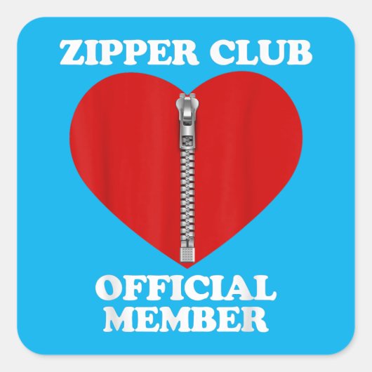 ジッパークラブハート手術回復オープンハートバイパス スクエアシール (正面)