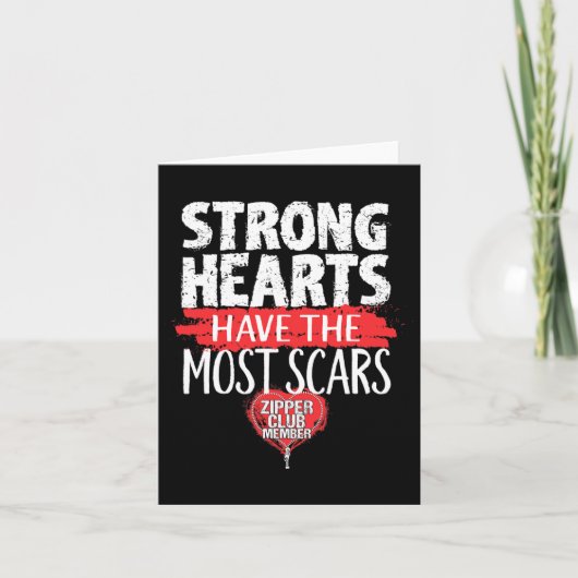ジッパークラブ会員開きハート手術サバイバー カード (正面)