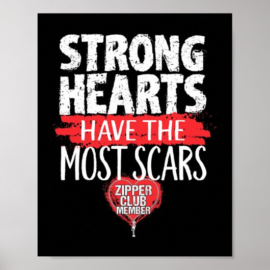 ジッパークラブ会員開きハート手術サバイバー ポスター (正面)