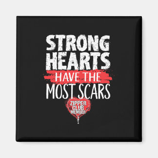 ジッパークラブ会員開きハート手術サバイバー マグネット