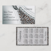 ジッパーチータカレンダー名刺 名刺 (正面/裏面)