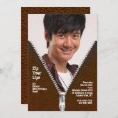 ジッパーフレームホット招待状 招待状 (正面/裏面)