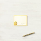 ジッパーマウス顔 ポストイット (デスク上)