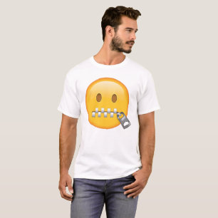 ジッパーマウス顔 – 絵文字 Tシャツ