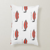 ジッパー付きの口に継ぎ目のない模様 アクセントクッション (裏面(縦))