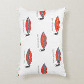 ジッパー付きの口に継ぎ目のない模様 アクセントクッション (正面(垂直))