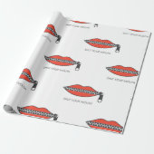 ジッパー付きの口に継ぎ目のない模様 ラッピングペーパー (アンロールド)