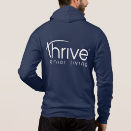 ジッパー付きスウェットシャツThrive パーカ