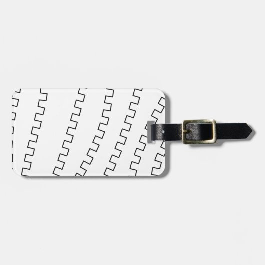 ジッパー線 ラゲッジタグ (正面横)