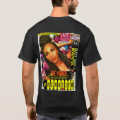 ジッパー。ベーシックダークTシャツ Tシャツ (裏面)