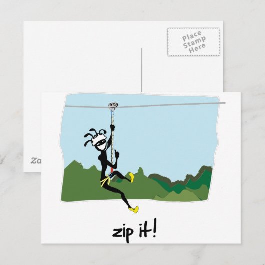 「ジッパー！」 ポストカード (正面/裏面)