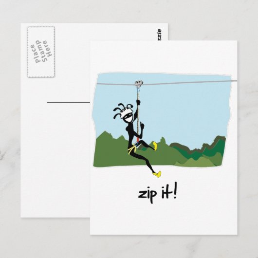 「ジッパー！」 ポストカード (正面/裏面)