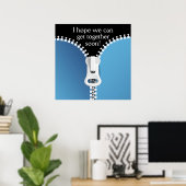 ジッパー – 一緒に行こう…. : ) SRF ポスター (ホームオフィス)