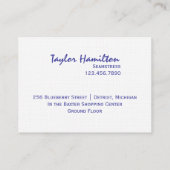 ジッパー 名刺 (裏面)