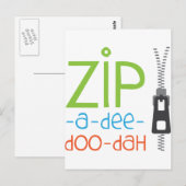ジッパーZip ポストカード (正面/裏面)