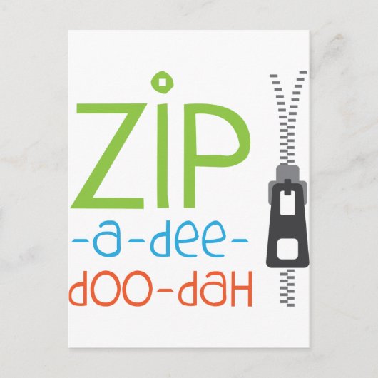 ジッパーZip ポストカード (正面)