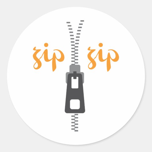 ジッパーZip ラウンドシール (正面)