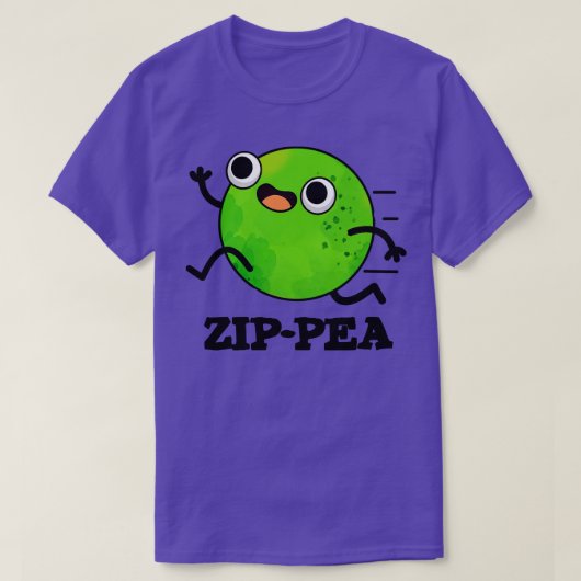 ジッピーかわいいジッピー豆プリン Tシャツ (デザイン正面)