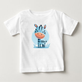 ジッピースザゼブラ – かわいいサファリベビーボディスーツ ベビーTシャツ