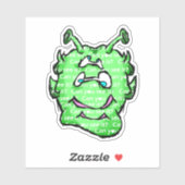 ジッピートリップ（幻覚体験）のようなエイリアンDazs缶ステッカー シール (シート)