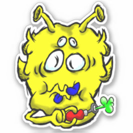 ジッピートリップ（幻覚体験）のようなエイリアンDazs Tootステッカー シール