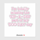 ジップおもしろい・ア・ディー・ド・ダ シール (シート)