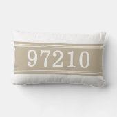 ジップコードタンホワイトニューホーム引っ越し祝いパーティー ランバークッション (裏面)