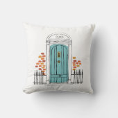 ジップコードフロントドアアイアンフェンスシティ州ホーム クッション (正面)