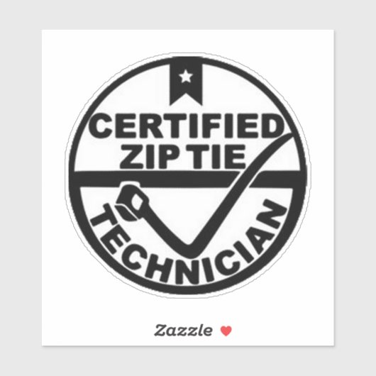 ジップタイ技術者 シール (シート)