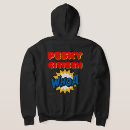 ジップフード付きスウェットシャツスウェットシャツ「PESKY CITIZEN」 パーカ