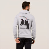 ジップフード付きスウェットシャツAHTCA Logi パーカ (裏面フル)