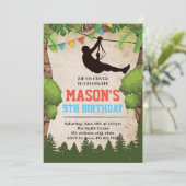 ジップラインのご招待 招待状 (スタンド正面)