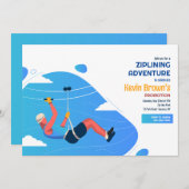 ジップラインアドベンチャー招待状 招待状 (正面/裏面)