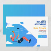 ジップライン・アドベンチャーご招待 招待状 (正面/裏面)